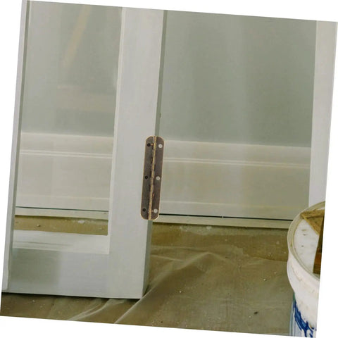Long Piano Hinge Set For Cabinets And Furniture Continuous Flush Mount Hinges Pre Drilled Antique Finish installed on cabinet door