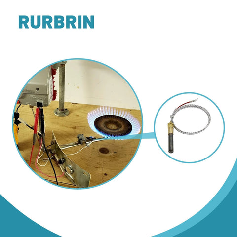RURBRIN 2-pack 24-inch 750 mV thermopile generator with braided sensor lead for gas fireplace