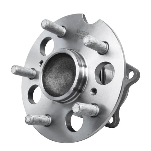 Rear Wheel Bearing Hubs Kit For 1996 Through 2005 Toyota RAV4 2WD ABS 5 Bolt 4 Bolt Square Flange Left And Right Replacement Hub Assembly 2 Piece Set Includes Easy Install No Fuss - front view