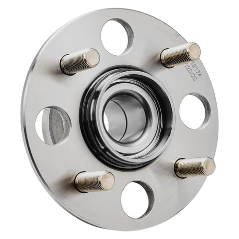Two Piece Rear Wheel Bearing Hubs Kit For 2001 Through 2005 Honda Civic Complete Rear Assembly For Left And Right Sides 4 Bolt Design ABS Ready Replacement
