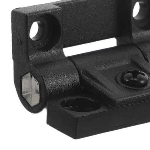 Close-up of black Torque Friction Positioning Hinges With Ball Bearing For Cabinet Doors, 90 Degree Folding Support, Adjustable, 1 Pair