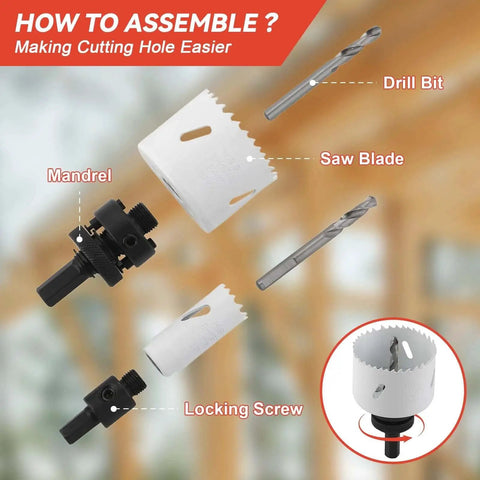 Beast Bi Metal Hole Saw Kit From Maycraft 17 Piece Set With 11 Blades From Three Quarter To Two And A Half Inches 2 Arbors