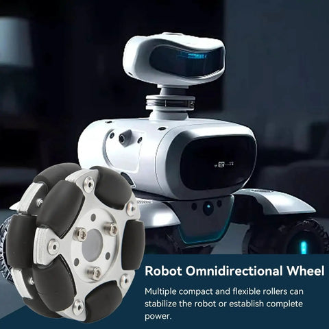 All Directional 60mm Double Row Robot Omni Wheel Set For Brompton Folding Bike And Electric Bicycle 360 Degree Rotation