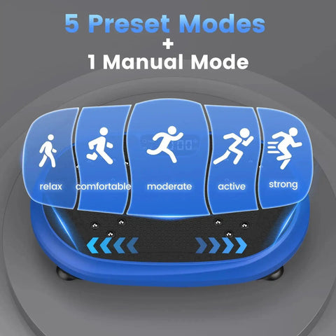 Full Body Vibration Platform For Home Workouts With Bluetooth Power Shaping Lymphatic Drainage Boost Shaker Plate modes