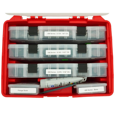 Max Truck O Ring Kit For Service Trucks And Hydraulic Repair, 70 And 90 Duro Buna N O Rings, 1,415 Piece Assortment