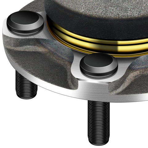 Close-up of Low Runout Rear Wheel Bearing And Hub Assembly With 5 Lugs For Forester Crosstrek Impreza And XV Crosstrek Replacement