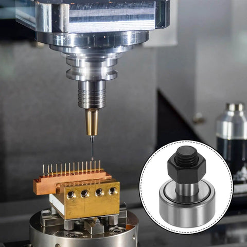 CNC machinery using 4 Pack CF12 KR30 Needle Roller Bearings, 30Mm Roller Diameter Bolt Type Track Runner Bearings For 17D Printer