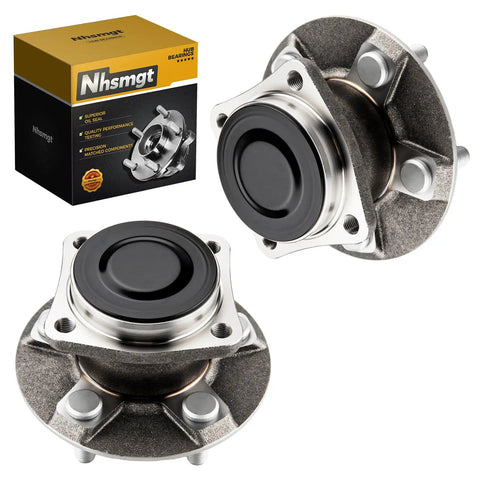 2x Rear Wheel Bearing Hub Assembly Non ABS 5 Lug Fit For Pontiac Vibe 2003-2008, Toyota Celica 2000-2005, with packaging