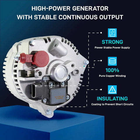Durable Alternator Replacement For F Series Trucks And E Series Vans 97-02 F-150 Expedition 1997-1999 F-250 V8 generator view