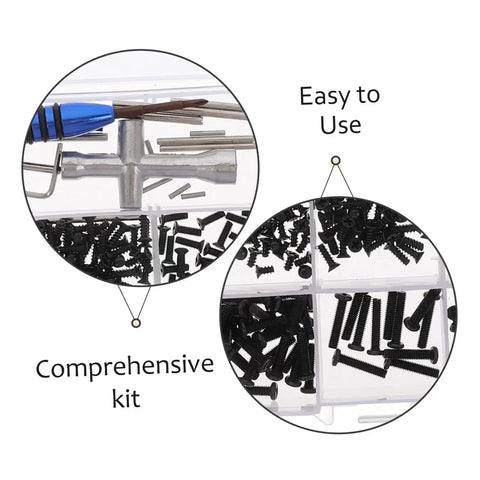 RC Car Screw Kit With Replacement Hardware Fasteners Set 1216-17 1218 1219 Comes With Wrench And Nuts For Quick On The Go Maintenance