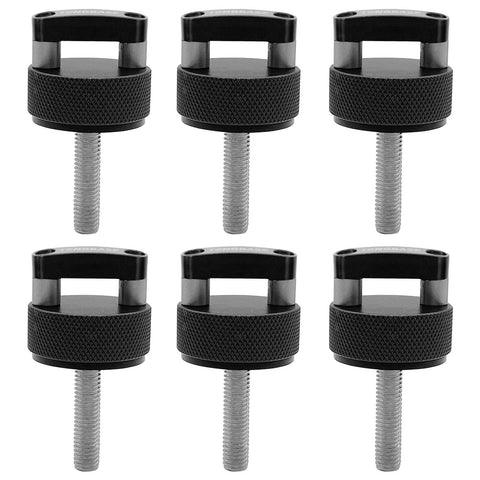 Quick Release Thumb Screw Jeep Hard Top Fastener Kit For Wrangler JK 2007 To 2018, JL 2018 To 2022 And Gladiator JT, black finish
