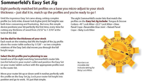 Easy Set Up Jig For Woodworking With Eight Matched Bit Profiles And A Micro Adjust Base Dial In Your Stock Thickness Quick Setup