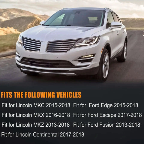 Front view of a compatible car for Plug And Play Electric Parking Brake Actuator Motor With Sealing Rings For Ford Edge Escape Fusion Lincoln MKC MKX MKZ 2013 2018 Left And Right Replacement DG9Z2B712A DG9Z2B713A DG9C2B713AA DG9C2B713AB