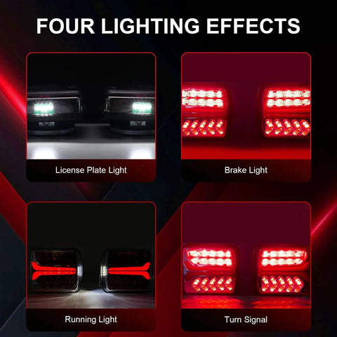 Amazon wireless trailer light kit with magnetic mounts; IP67 taillights for license plate, brake, running, turn signals.