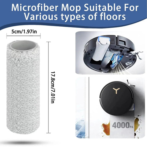 Replacement Accessories Kit For Ecovacs Deebot X8 Pro Omni Robot Vacuum Cleaner with Mop Dirty Water Sink Filter and Roller Mop