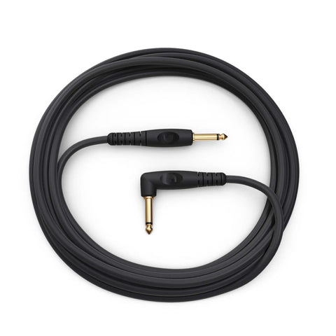Premium Shielded Guitar Cable One Quarter Inch Male To One Quarter Inch Male Ten Feet Custom Series Right Angle And Straight Ends
