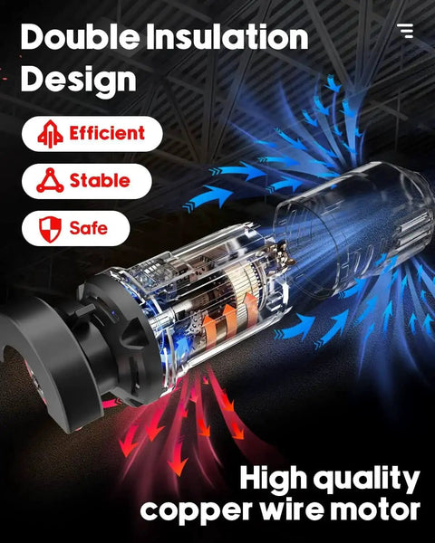 Diagram of double insulation design for 3 Inch High Speed Cut Off Tool With 3.5 Amp Motor And 24000 RPM Metal Cutter