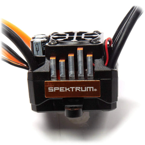 Front view of 85A Brushless Smart ESC And 4000Kv Sensorless Motor Combo For RC Cars And Trucks, Plug And Play Telemetry Ready, Durable Build