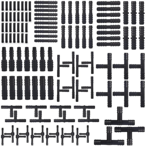 63 Piece Rubber Vacuum Hose End Cap Kit In Seven Sizes For Sealing Hoses And Fittings arranged in rows