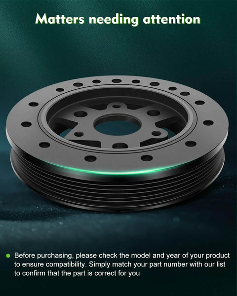 Harmonic Balancer And Crankshaft Belt Drive Pulley Replacement For Ford Bronco E-150 1984-1995 Engine Vibration Dampener