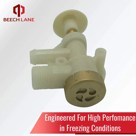 Upgraded RV Toilet Water Valve for Dometic Sealand EcoVac Vacuflush Pedal Flush Toilets Beech Lane Brass End Cap Valve