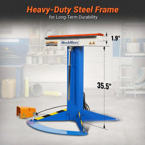Heavy-duty steel frame of 24 Inch Industrial Magnetic Pan And Box Heavy Duty Sheet Metal Brake with electro magnetic clamping system.
