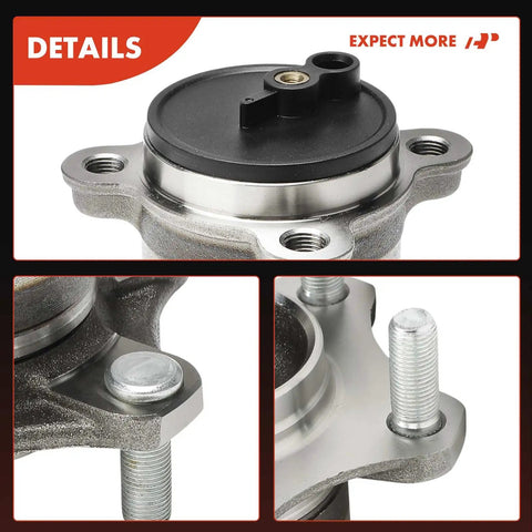 Rear Wheel Bearing And Hub Assembly For Five Lug Nissan Sentra 2020 2021 2022 2023 2024 Replacement Premium Quality Axle Hub Unit