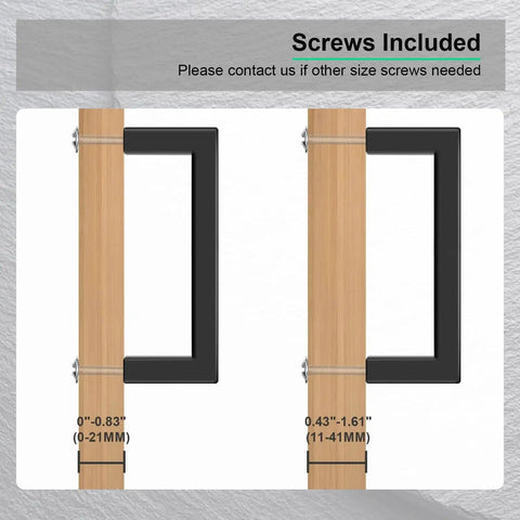 102mm Center To Center Matte Black Stainless Steel Cabinet Handles Pack Of 10 shown with screw size measurements