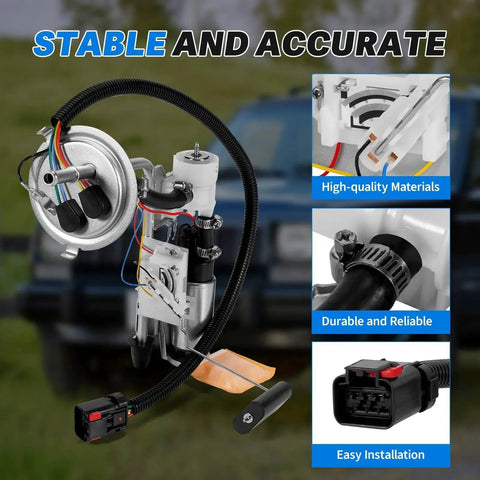 Electric Fuel Pump Assembly For 1996 Jeep Cherokee 2.5L 4.0L Replacement 5003869AA 5003869 4798941 showing components