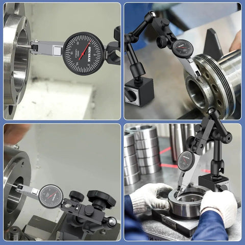 Dial Test Indicator With Magnetic Base Stand Built For Pros 0 To 0.03 Inch Range And 0.0005 Inch Resolution used in various setups