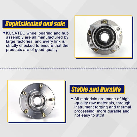 Beefed Up Front And Rear Wheel Bearing And Hub Assembly 513266 For Hyundai Santa Fe Veracruz And Kia Sorento 2007 To 2018