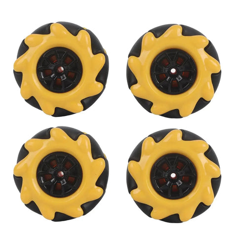 Mecanum Wheel Set 48mm For Smart Robot Car Rubber Coated Directional Wheels For DIY Motors Four Wheel Drive