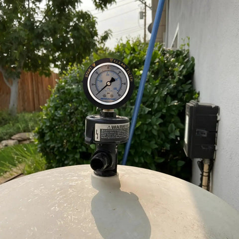 Pro-Grade Pool Filter Pressure Gauge Replacement 0-60 PSI With 2 Inch Dial Bottom Mount 1/4 NPT Stainless Steel Oil Filled Waterproof
