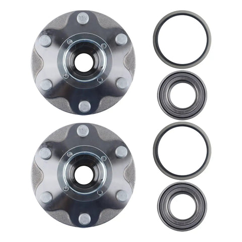 Front Wheel Hub Bearing Kit Pair For Toyota 4Runner 1996-2001, Sequoia 2001-2007, Tundra 2000-2006, Tacoma 1999-2004 2WD Only Replace Parts