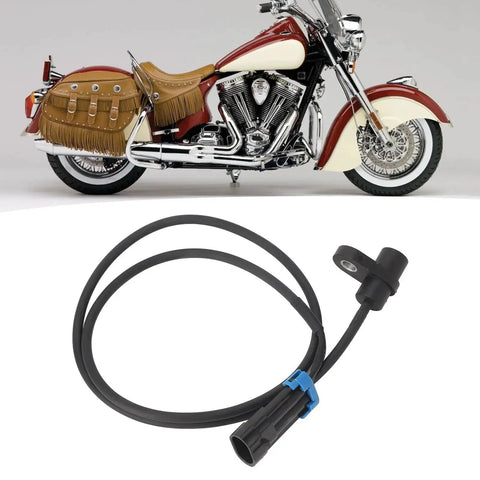 Aramox rear wheel speed sensor cable for Indian motorbike, black with blue locking clip, part 4014216.