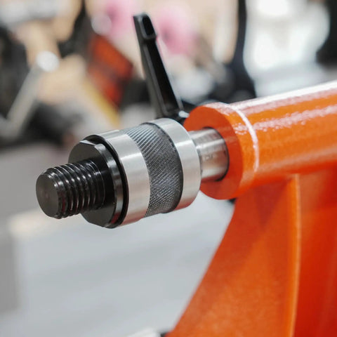 Woodturning Live Tailstock Chuck Adapter Converts Number Two Morse Taper Tailstock To 1 Inch By 8 TPI Thread With Included Morse Taper Arbor For Secure End Mount And Precise Centering
