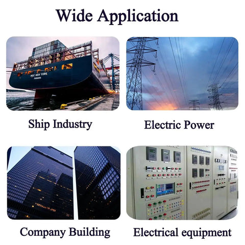 Applications of 10 Pack LED Indicator Lights 22mm Panel Mount in ship industry, electric power, company buildings, and electrical equipment