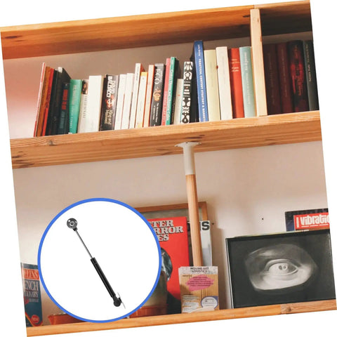Cabinet Lift Support Hinge With Soft Close Mechanism for bookshelves, secure mounting, high load capacity by NUOBESTY.
