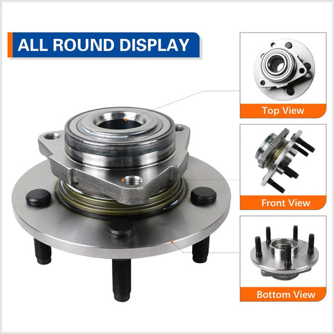 Front Wheel Hub And Bearing Assembly 515072 Compatible With 2002 2008 Dodge Ram 1500 5 Lug Replacement all round display