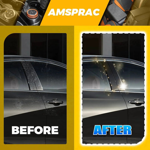 Before and after installation of Chevrolet Malibu Door Pillar Trim Covers 2016 To 2021 Glossy Black 6Pcs