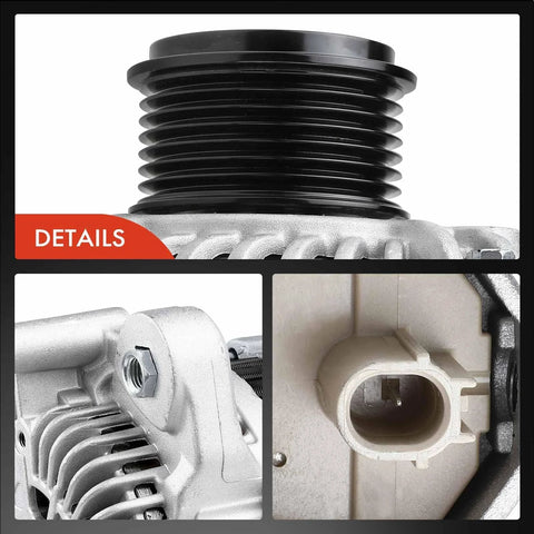 Alternator For Honda Accord 2013 To 2017 2.4L Automatic CVT 12V 110A Clockwise 7 Groove Pulley Replacement New High Quality Auto Part close-up