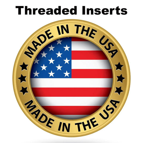 Metal Thread Repair Kit With Stainless Steel Threaded Inserts For Standard Wall 3/8-16 x 9/16-12 Made in USA badge