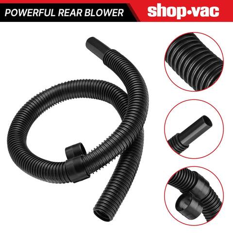 Beefy 4 Ft Vacuum Hose 1-1/4 Inch Diameter For Wet Dry Vacuums Durable Black Replacement Universal Fit For Shop Vac And Other Brands