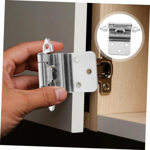 Soft Close Inset Cabinet Hinges 8 Pack With Door Bumpers For Kitchen Bathroom And Bedroom Furniture Hardware Easy Installation