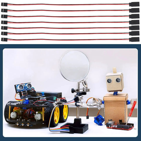 Fifteen Piece 3 Pin Servo Extension Cables Set 11.8 Inch Long Male To Female RC Wire Connectors in RC Hobby Setup