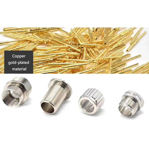 Copper gold-plated material and components for 8 Pin M12 A Coded Connector Cable Straight Back Mount Waterproof IP67 Aviation Socket.