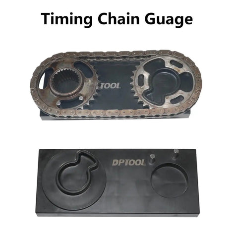 Double Vanos Twin Camshaft Alignment Timing Locking Tool Kit For BMW M52 M52TU M54 M56 Engines, timing chain gauge visible