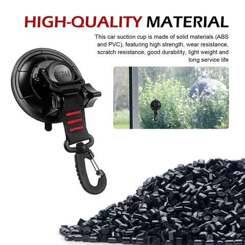 2 Pack Heavy Duty Car Suction Cup Hooks With Strong Anchor And Hook Multifunctional Removable Mounting Accessory depicted