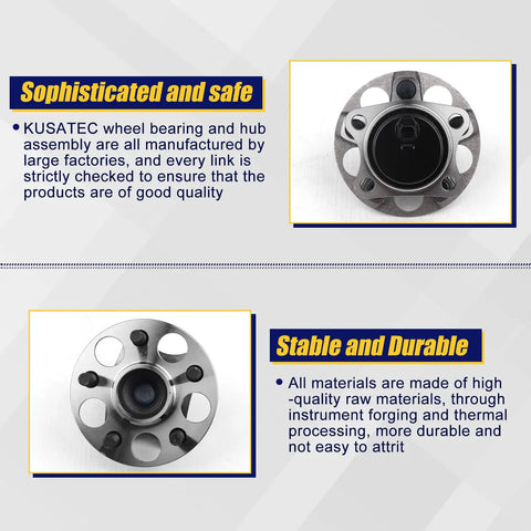 Rear Wheel Bearing And Hub Assembly 512505 For Toyota Prius 2010 To 2015 And Prius Plug In 2012 To 2015 5 Lug With ABS OEM.