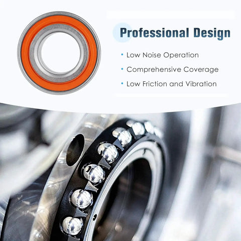 Close-up of Wheel Bearing Set Front And Rear For Can Am Maverick 1000R Sport 1000 Trail 800R Outlander 400 500 570 650 800 850 MAX 1000 Renegade Commander Defender HD Series And Kawasaki Mule 293350040 705400088 Two Piece Bearings